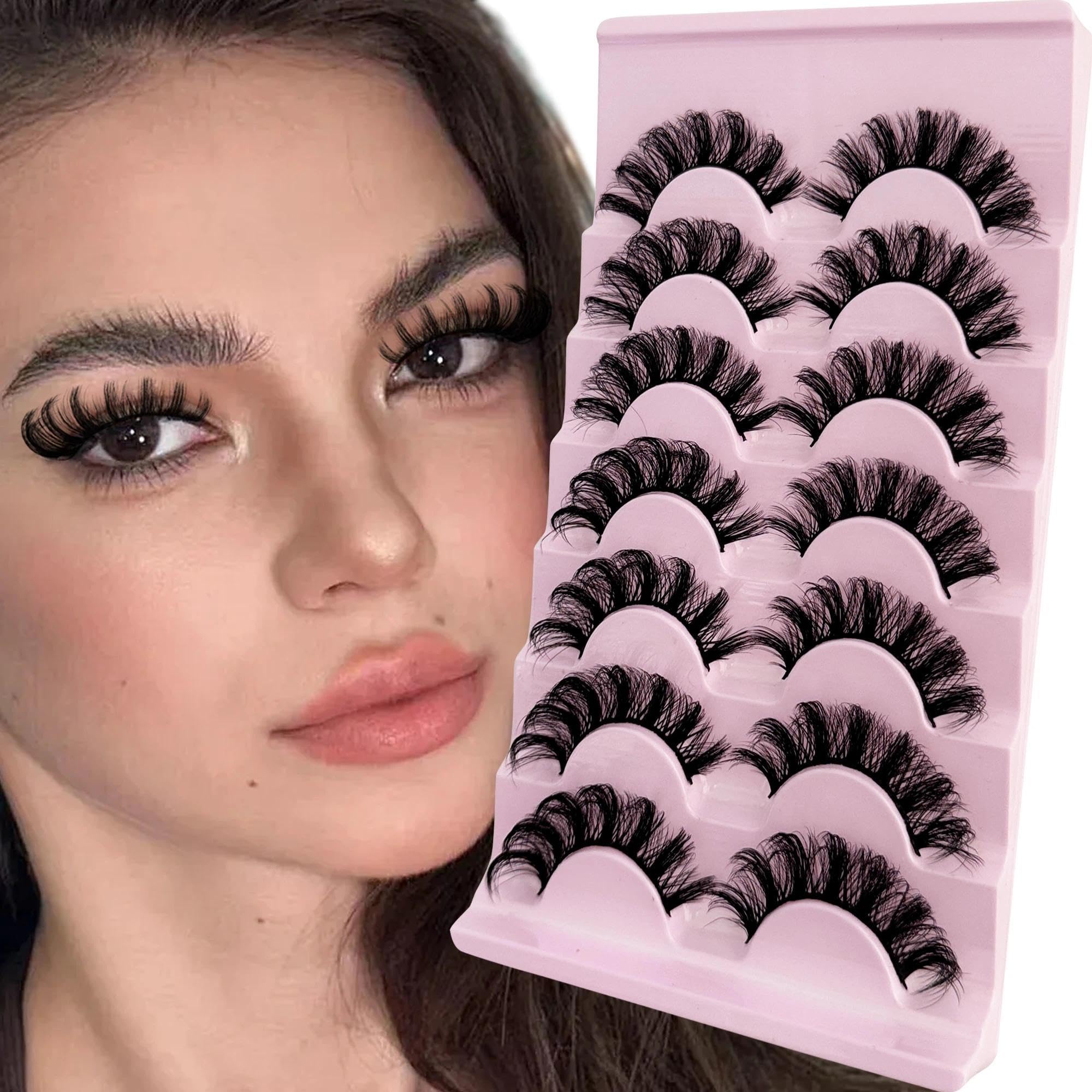 Pestañas Ninglash 3D, acabado natural y duradero.