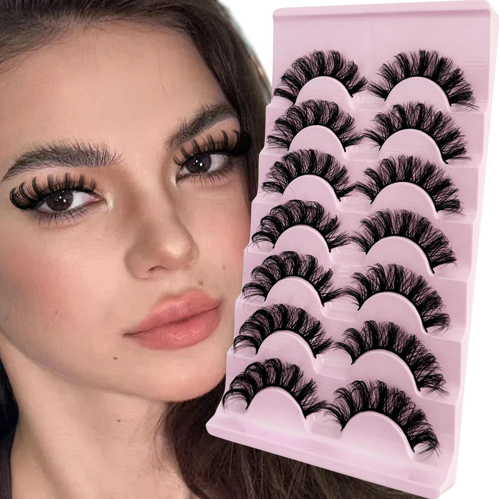 Pestañas Ninglash 3D, acabado natural y duradero.
