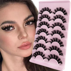 Pestañas Ninglash 3D, acabado natural y duradero.
