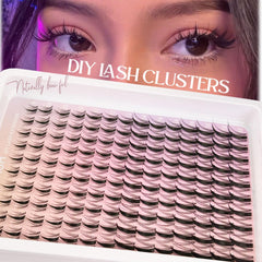 Ninglash Pestañas Puntas Espiga Clusters: detalle único para un toque audaz.