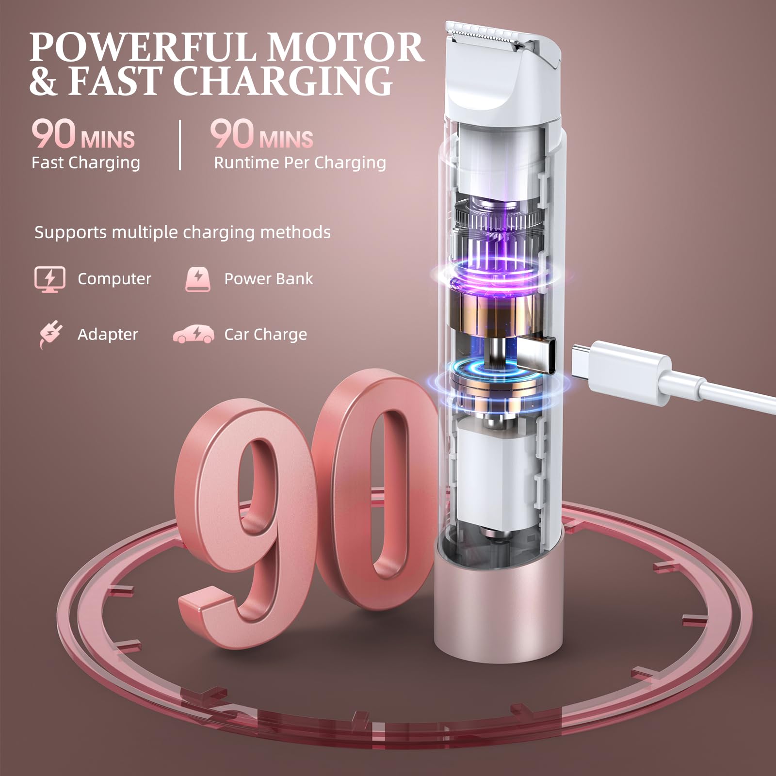 NIPOO bikini-trimmer cabezal flotante reduce tirones y mejora comodidad.