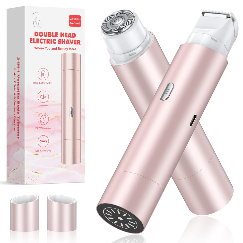 NIPOO Bikini Trimmer con doble cabezal para recorte suave y preciso.