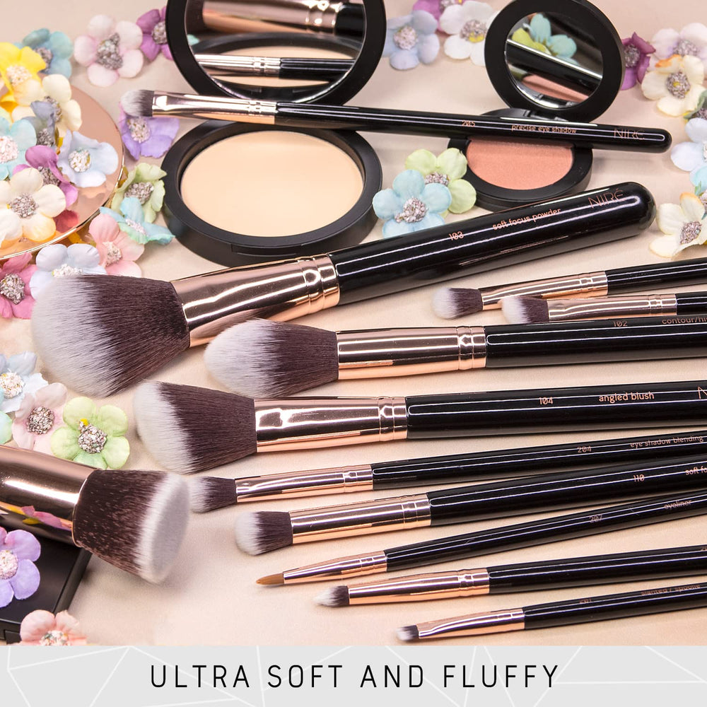 Nire Beauty pinceles para uso diario, duraderos y densos