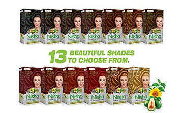 Nisha variedad tonalidades; 12 opciones para estilo