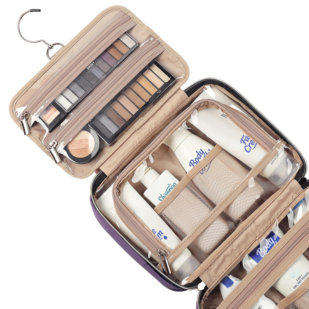 NISHEL Trousse avec poches élastiques pour organiser maquillage et soins.