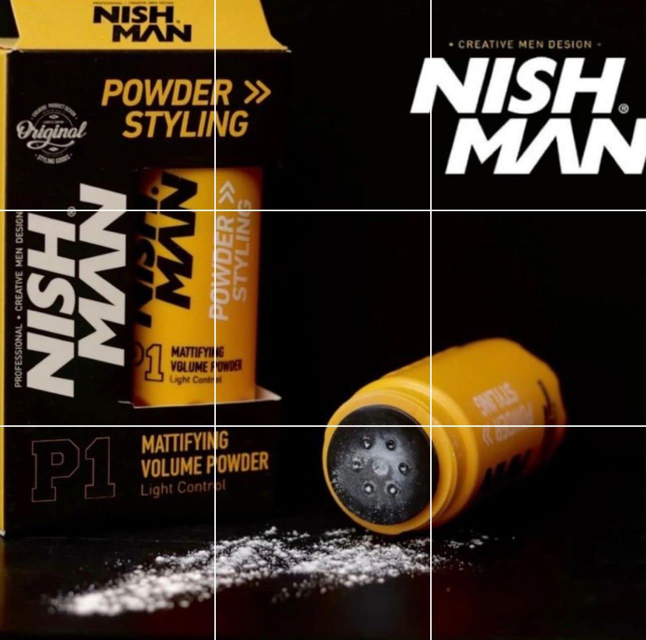 Uso profesional para barberos con Nishman P1 polvo
