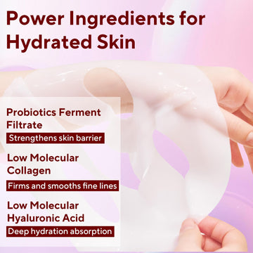 Nityrliv Bio-Collagen Real Deep Mask gel texture retaining moisture.