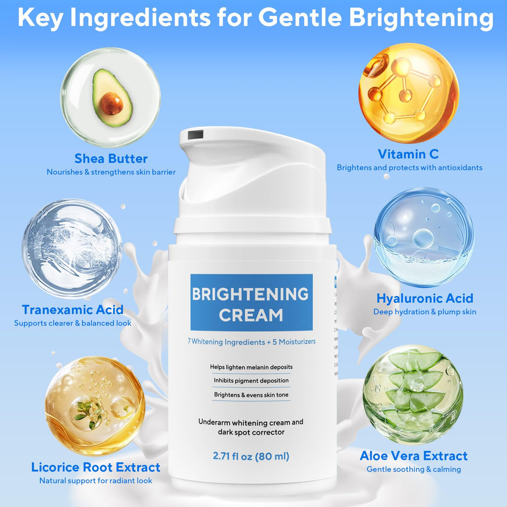 Nityrliv crema aclaradora para axilas, aplicación suave para uniformidad.