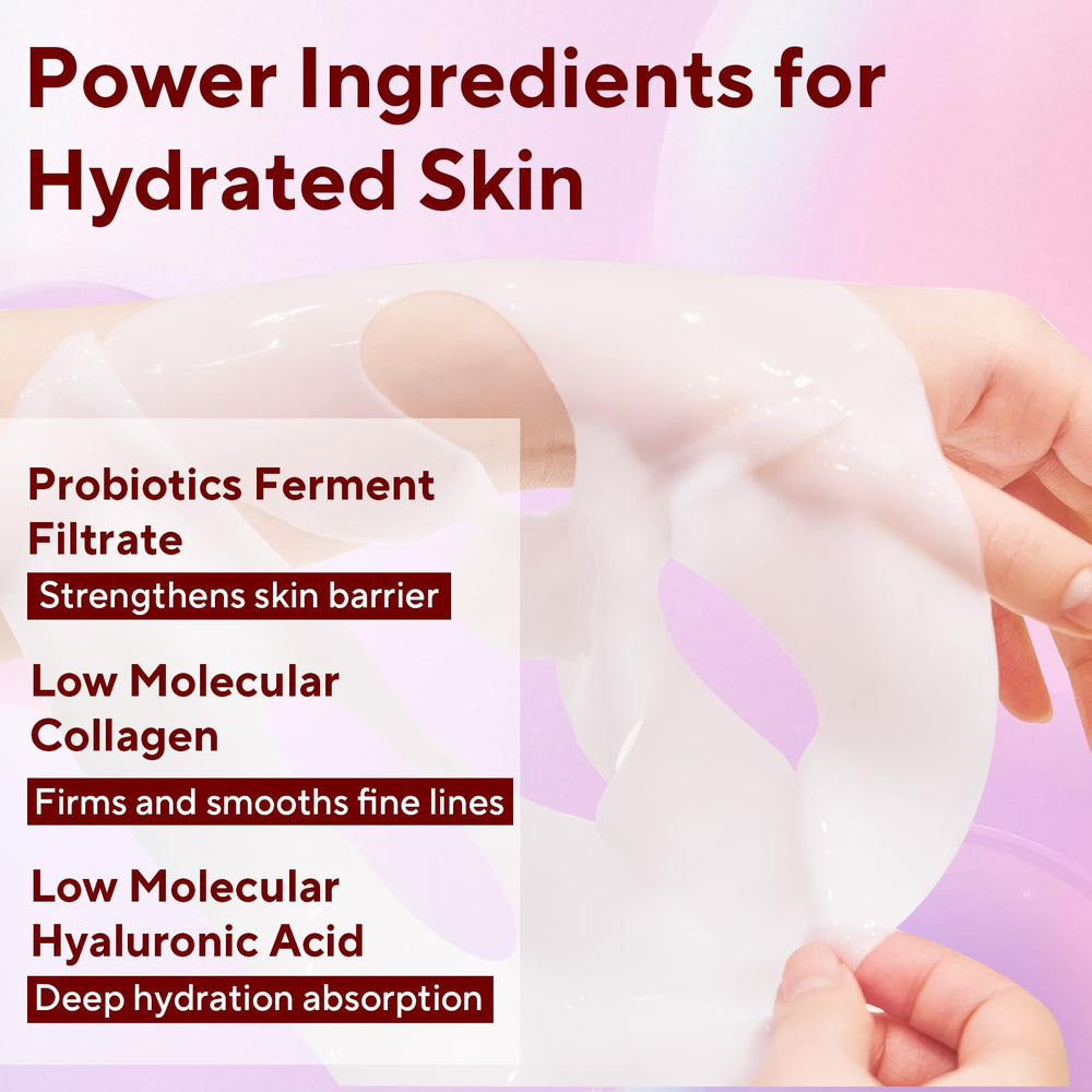 Nityrliv mascara bio-colageno hidrogel, uso nocturno para nutricion y hidratacion.