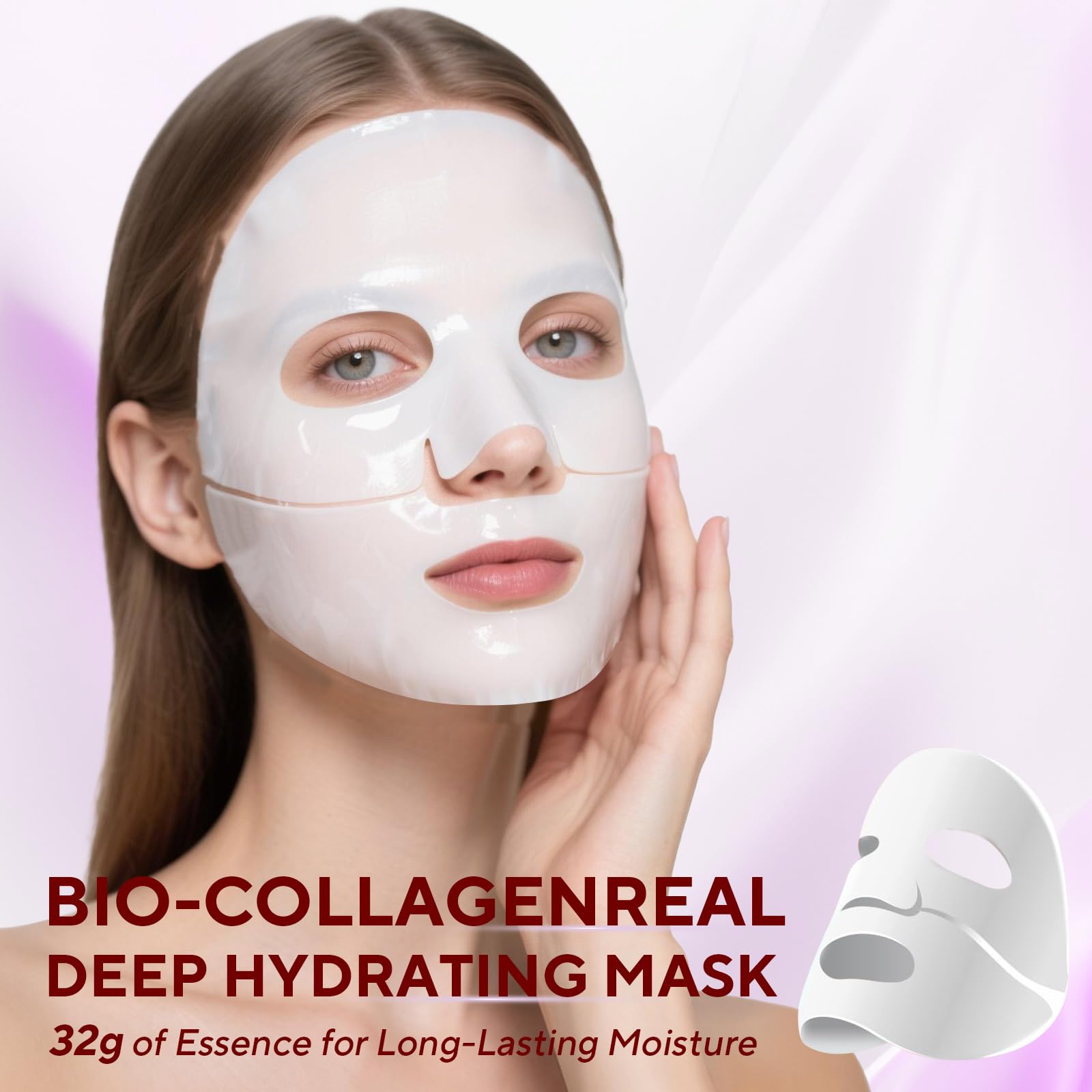 Nityrliv mascarilla hidrogel colageno, nocturna, afinado de poros y textura suave.