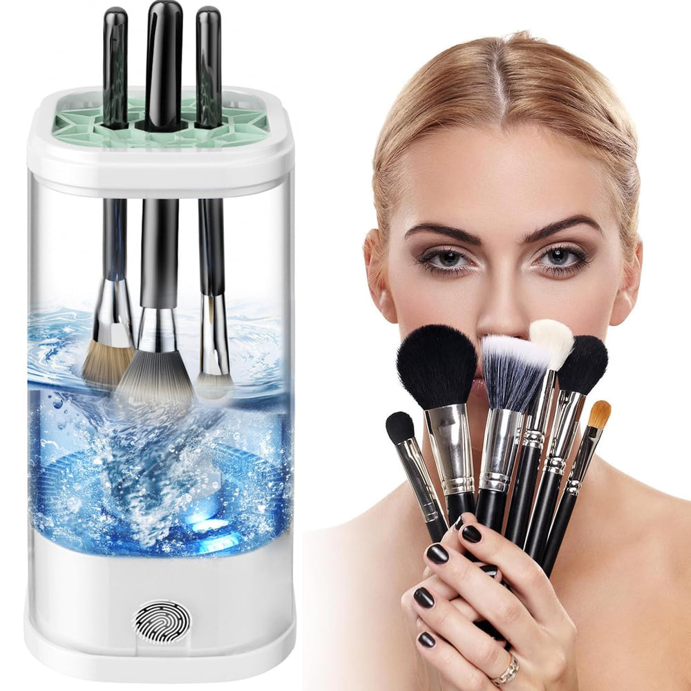 NIUWILL limpiador eléctrico de brochas, limpieza profunda para fibras delicadas