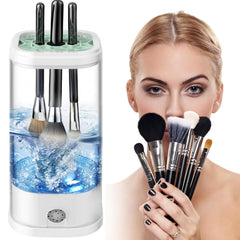 NIUWILL limpiador eléctrico de brochas, limpieza profunda para fibras delicadas