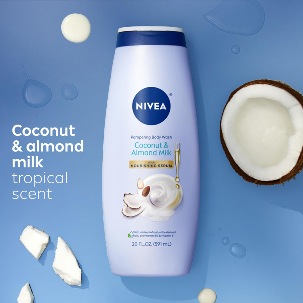 NIVEA: escena de spa en casa junto a la loción coco.
