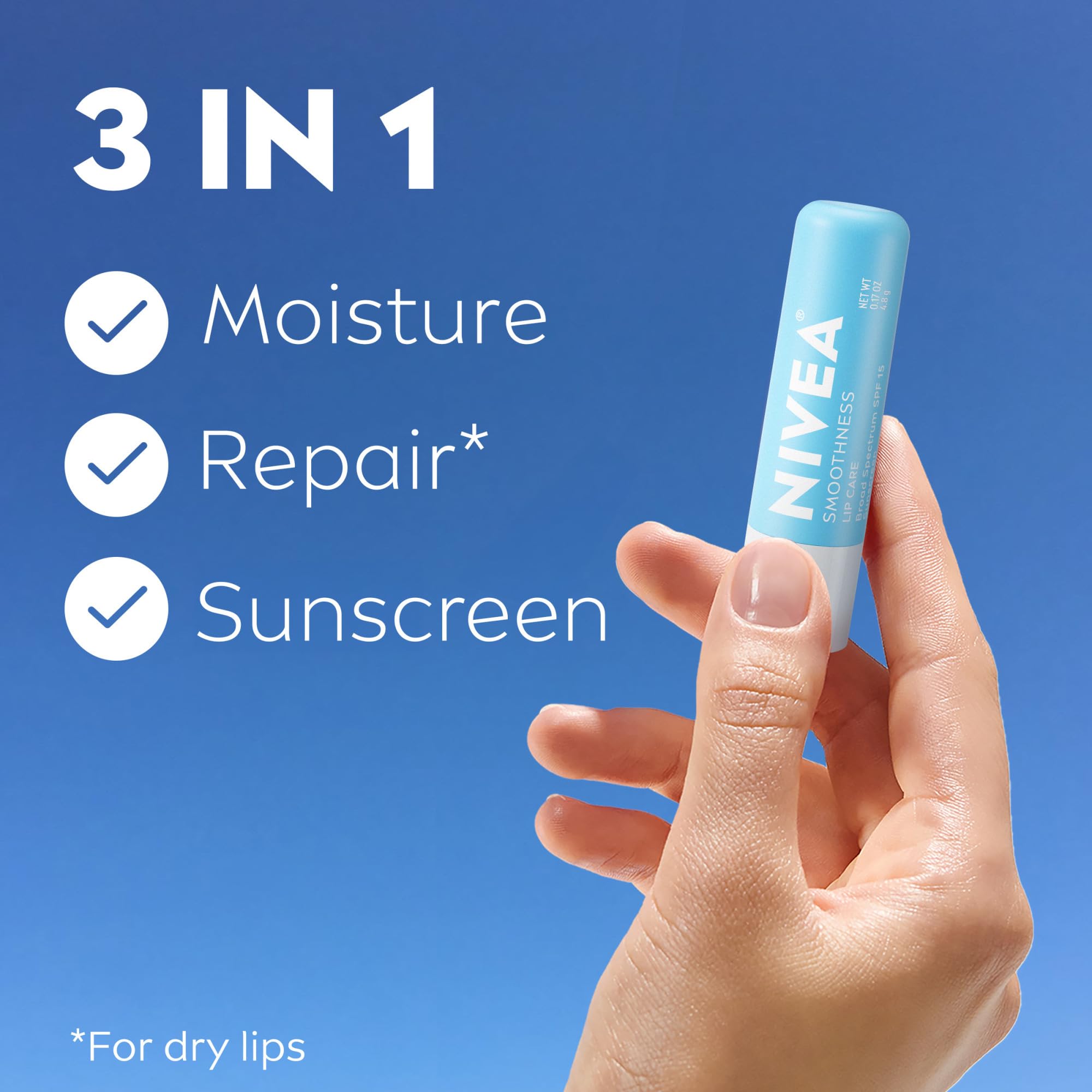 Bálsamo labial NIVEA con manteca de karité y aceites nutritivos