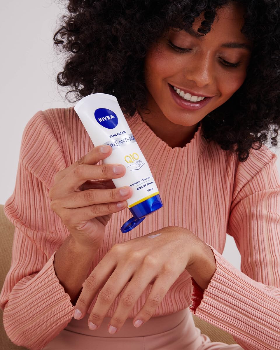 NIVEA Q10, absorción rápida para piel de manos seca.