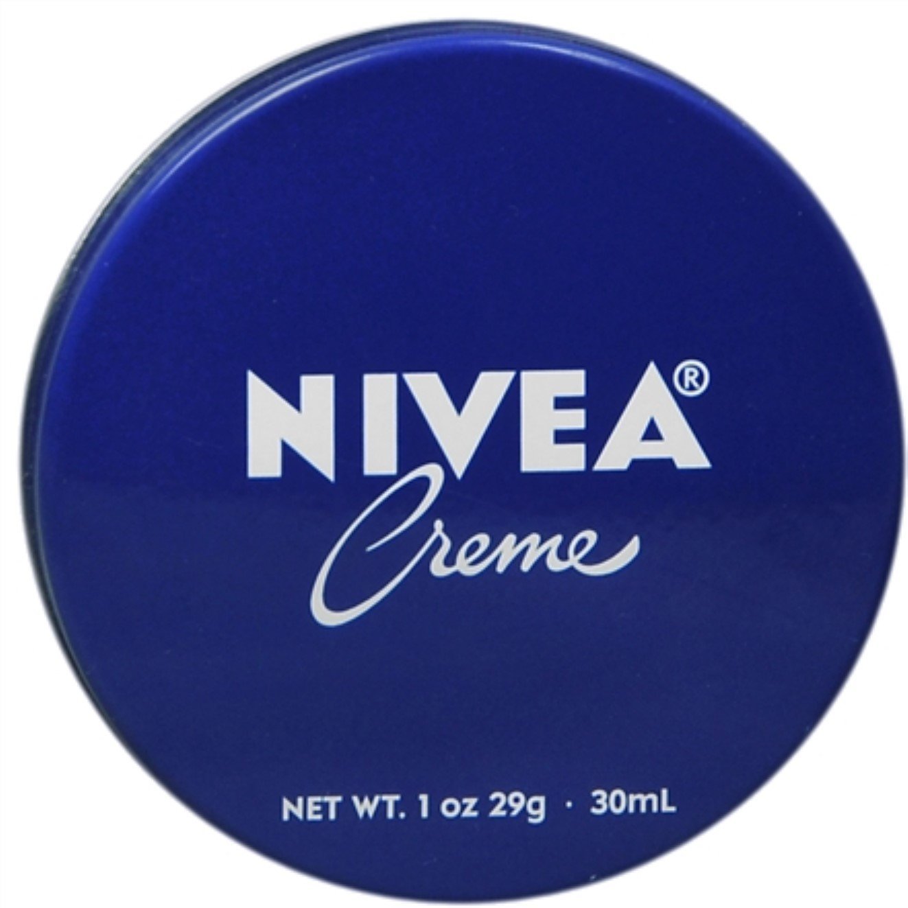 NIVEA Creme en lata de 1 oz para hidratación rápida de piel seca.
