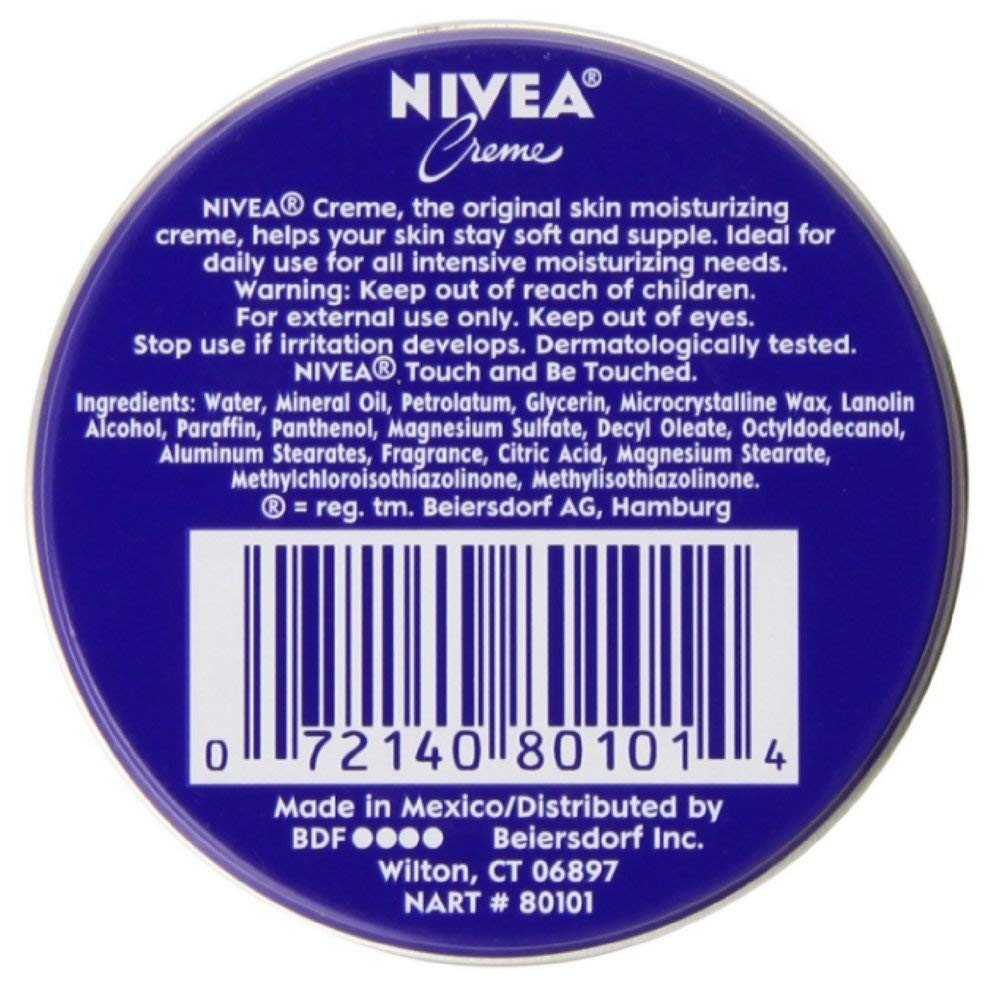 NIVEA Creme en lata para uso diario en manos y cara.
