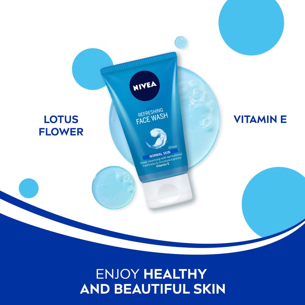 NIVEA daily essentials refreshing facial wash 150ml packaging