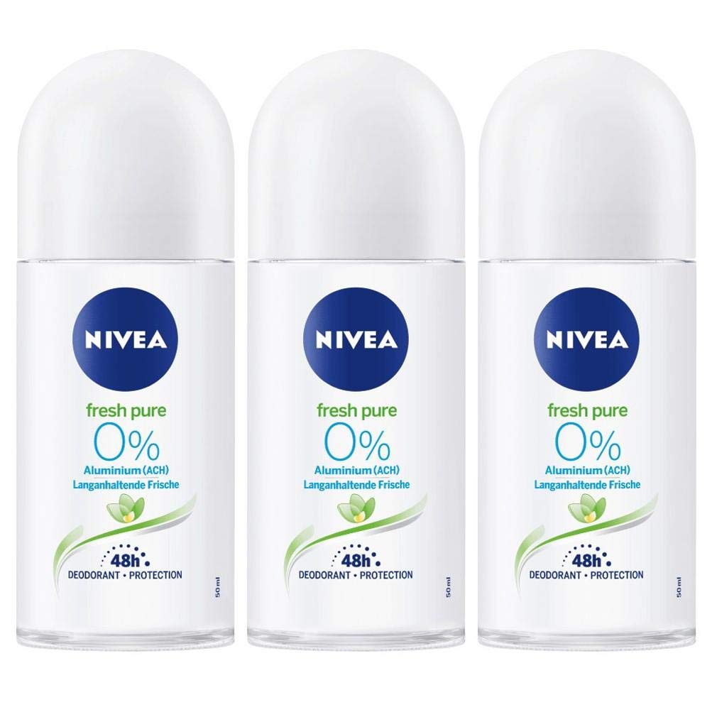 Desodorante NIVEA Fresco Puro en rodillo, protección para el uso diario.