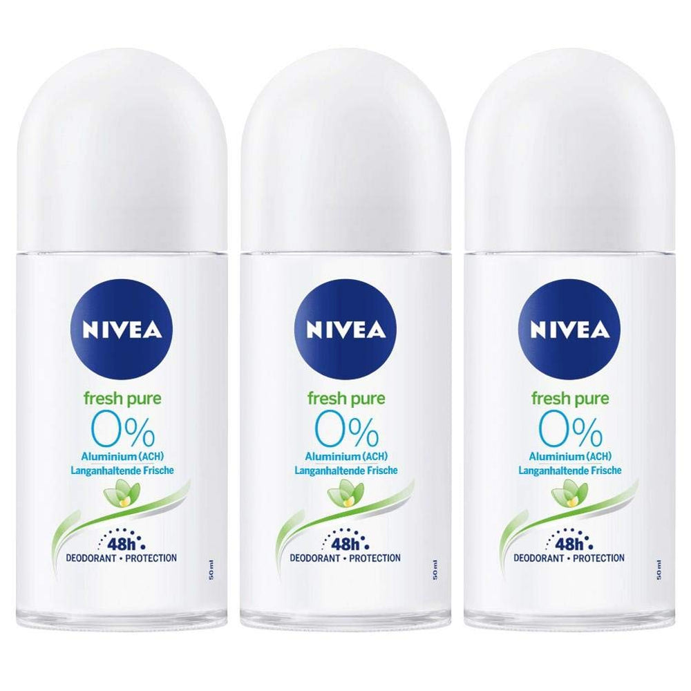 Desodorante NIVEA Fresco Puro en rodillo, protección para el uso diario.