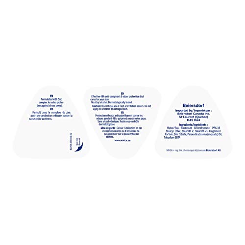 NIVEA desodorante rodillo, textura suave y aplicación cómoda.