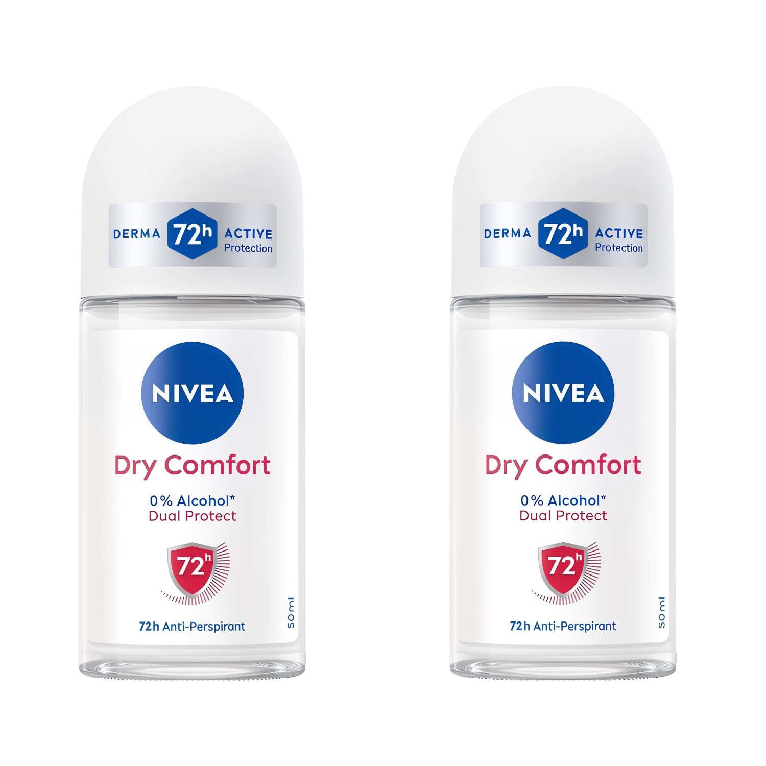 NIVEA Desodorante rodillo seco, envase 50 ml, ideal para uso diario.