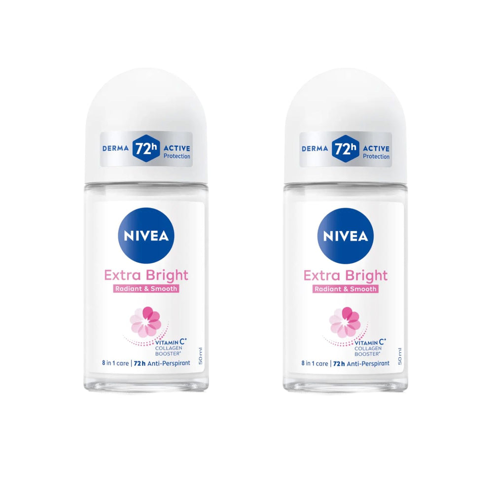 NIVEA Extra Bright con 8 súper alimentos ilumina axilas, primer plano del desodorante