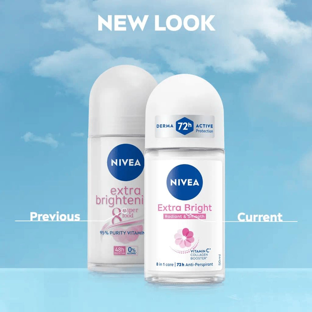 Desodorante sin alcohol NIVEA Extra Bright para piel sensible
