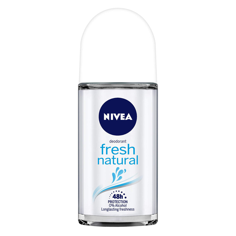 NIVEA Fresh Natural Roll-On botella-50ml, aroma fresco para todo el día.