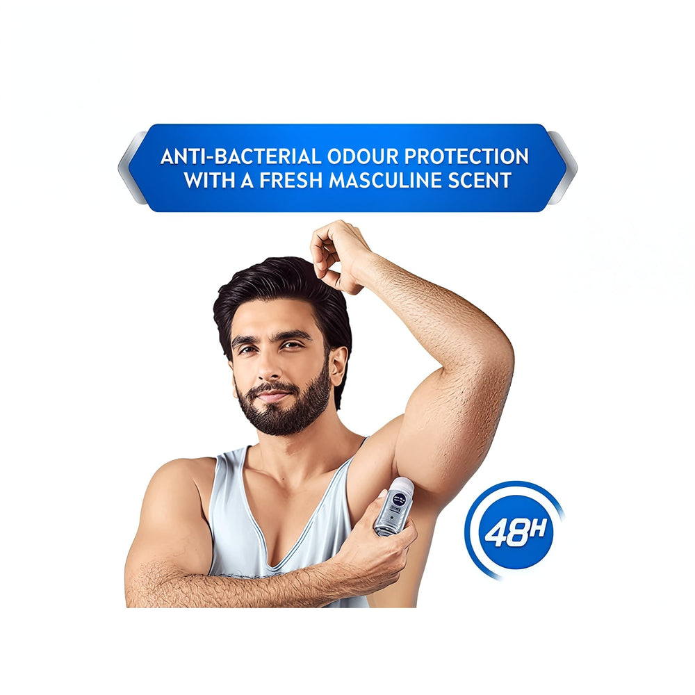 Uso diario con NIVEA HOMBRE Protección Plateada para días activos y frescura