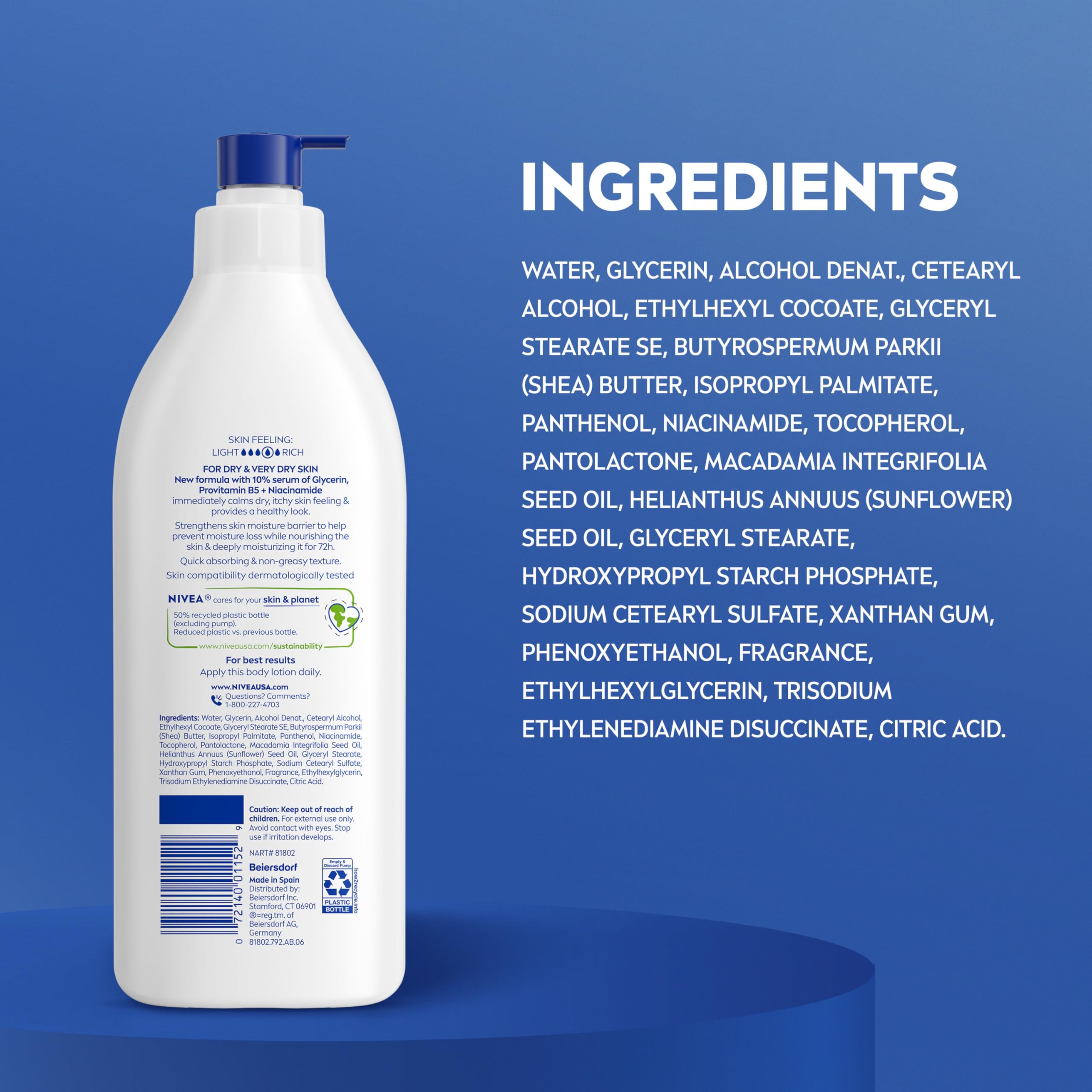 NIVEA Intense Healing: envase reciclado de plástico al 50%