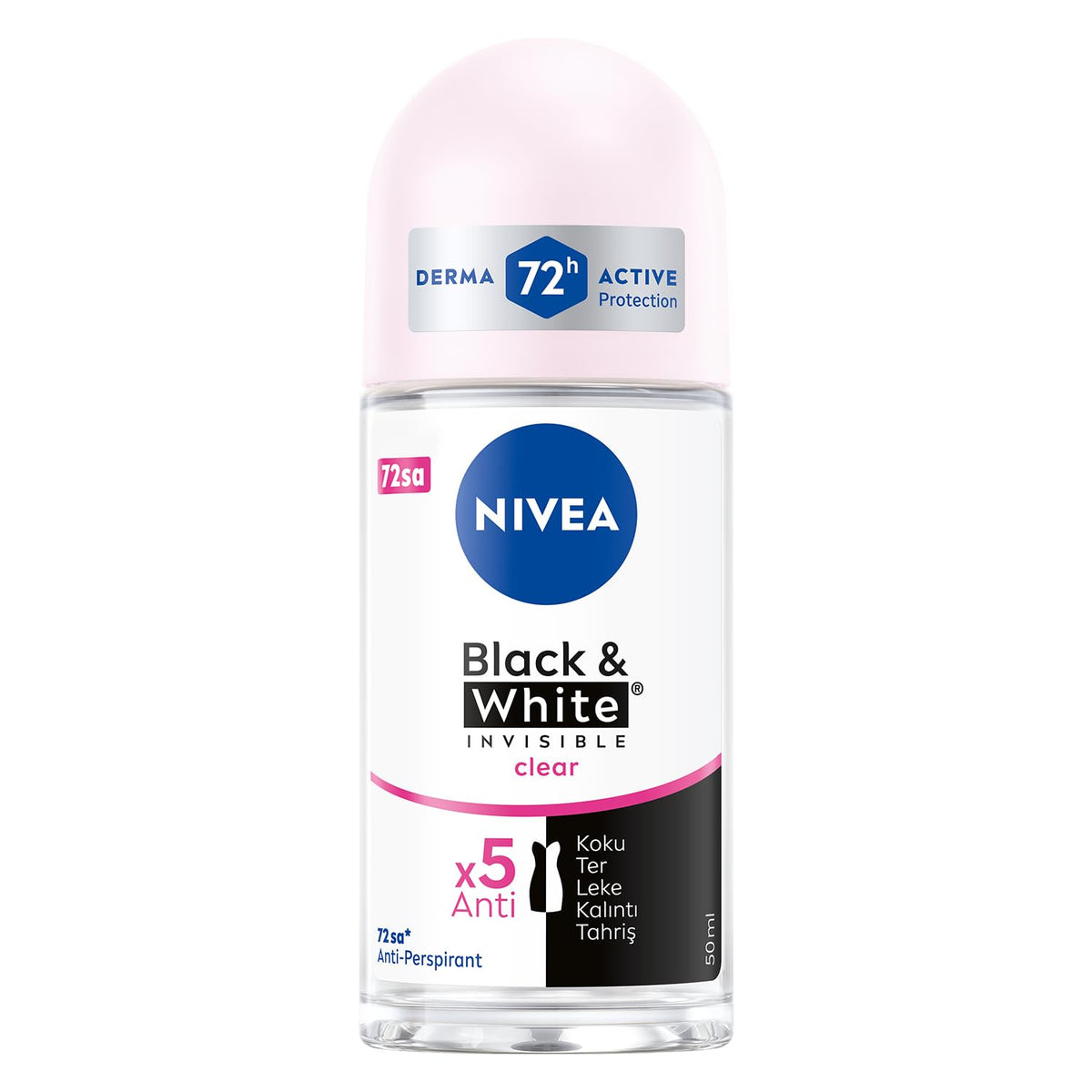 NIVEA Invisible roll-on: aplicación suave para piel sin manchas.