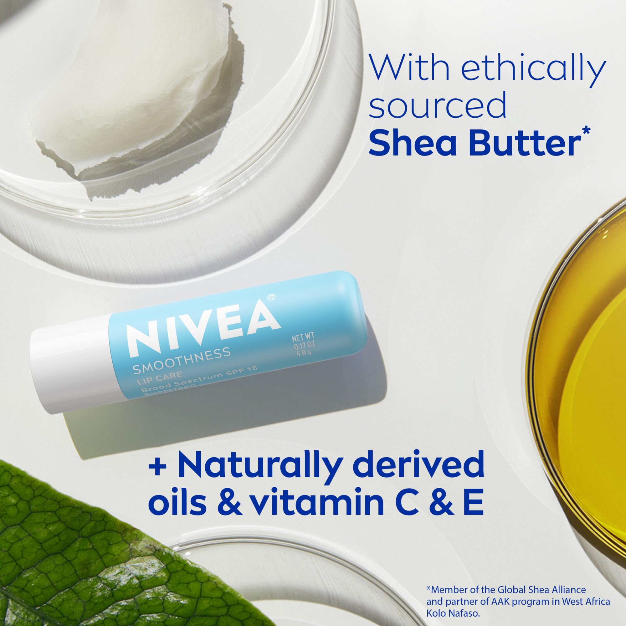Manteca de karité en bálsamo labial NIVEA