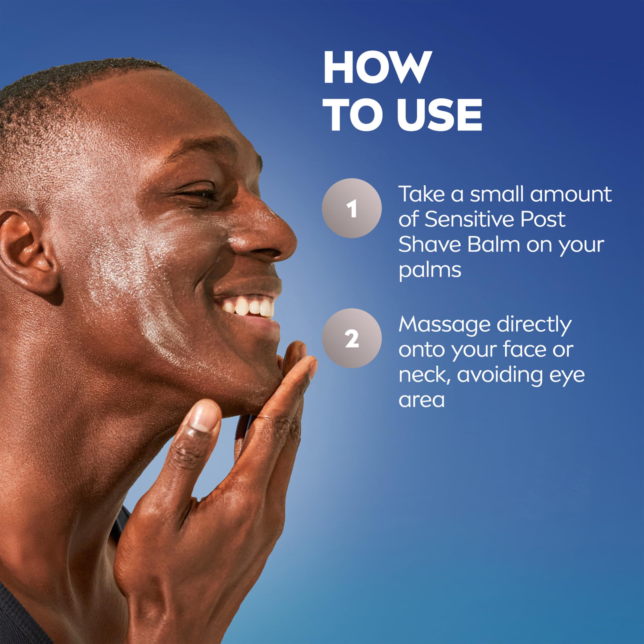 Cuidado rápido para rostro y barba con NIVEA MEN Sensible.