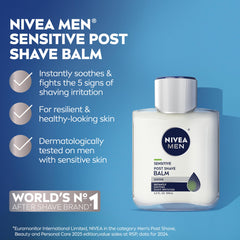 Textura de rápida absorción del Balsamo sensible de NIVEA MEN.