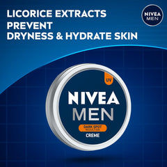 NIVEA Men crema hidratante para piel normal, seca o mixta, cuidado eficaz