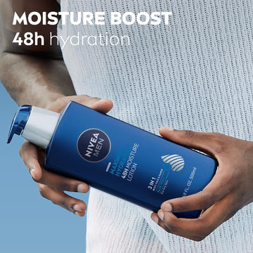 Probado dermatológicamente, NIVEA MEN Hidratación Máxima cuida la piel diaria.