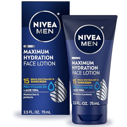 NIVEA MEN Hydratation maximale visage SPF15 – deuxième tube, prêt à l'emploi.