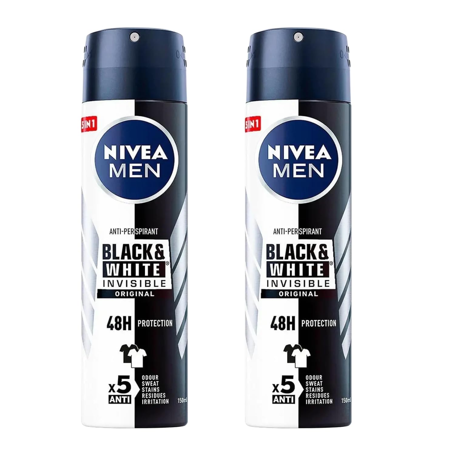 NIVEA Men Invisible aplicación rápida, secado veloz para uso diario cómodo.