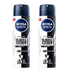 NIVEA Men Invisible aplicación rápida, secado veloz para uso diario cómodo.