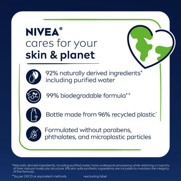 NIVEA MEN Sensitive sin microplásticos, limpieza suave