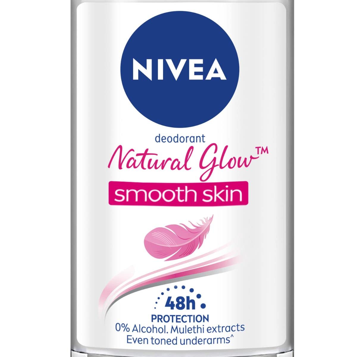 NIVEA Natural Glow Desodorante en Rodillo con cierre hermético para viaje.