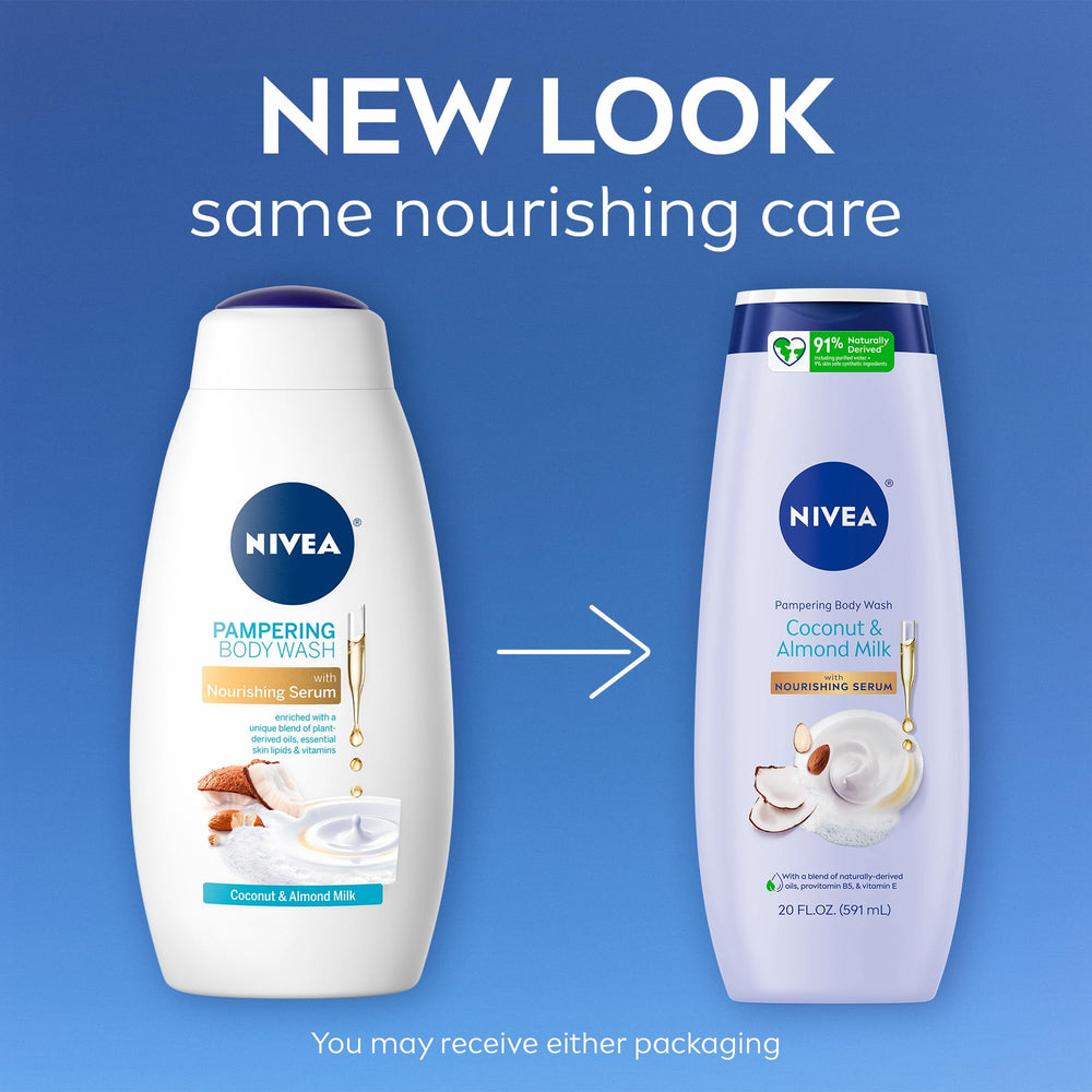 NIVEA: espuma cremosa de ducha con aroma a coco y almendra.