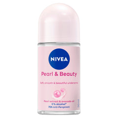 NIVEA Pearl & Beauty desodorante rodillo 50 ml, frescura duradera para el día