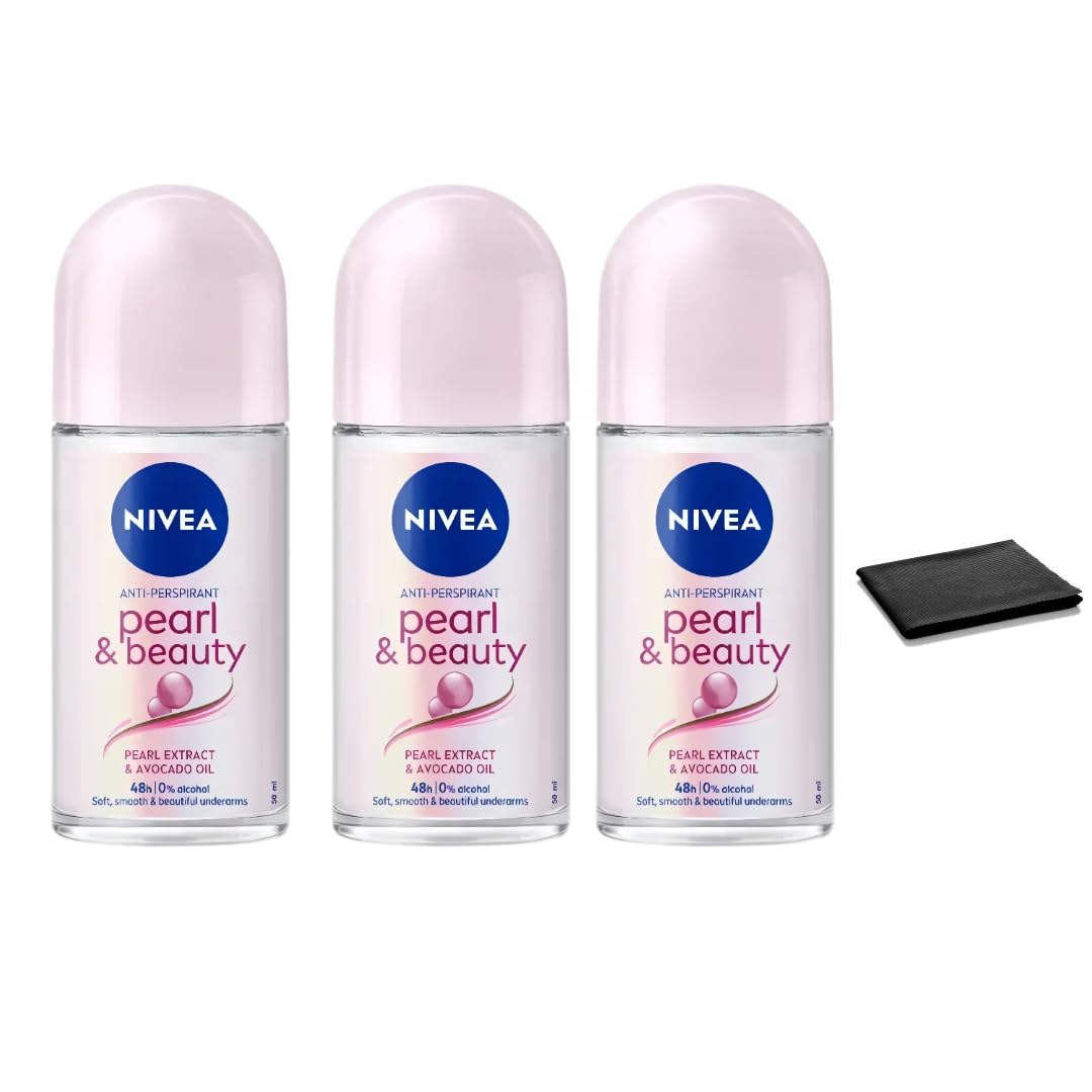 NIVEA Pearl & Beauty desodorante en rodillo: protección de 48 horas para axilas suaves