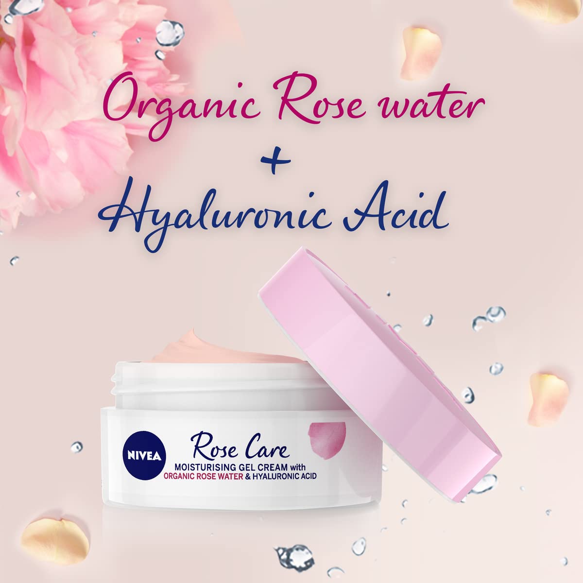 NIVEA Rose absorción rápida dejando la piel con un aspecto radiante