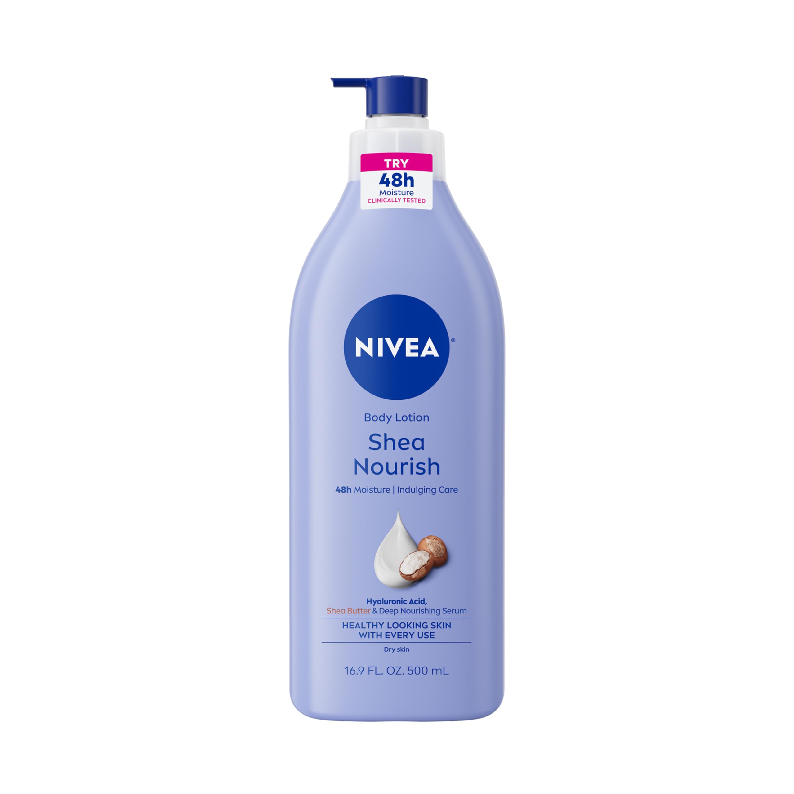 NIVEA Shea Nourish crema corporal con bomba para hidratación de 48 horas