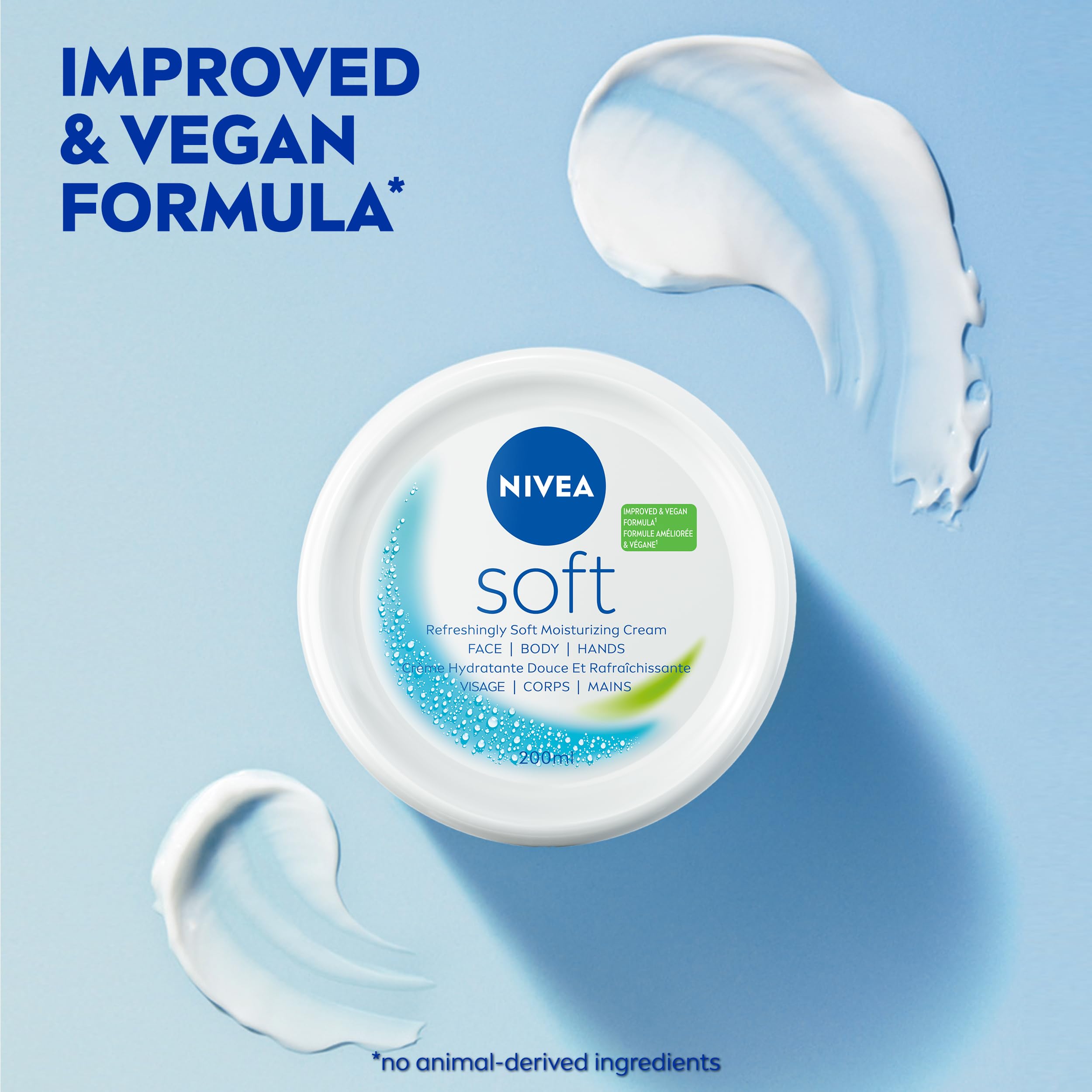 NIVEA Soft crema hidratante, uso diario para piel flexible.