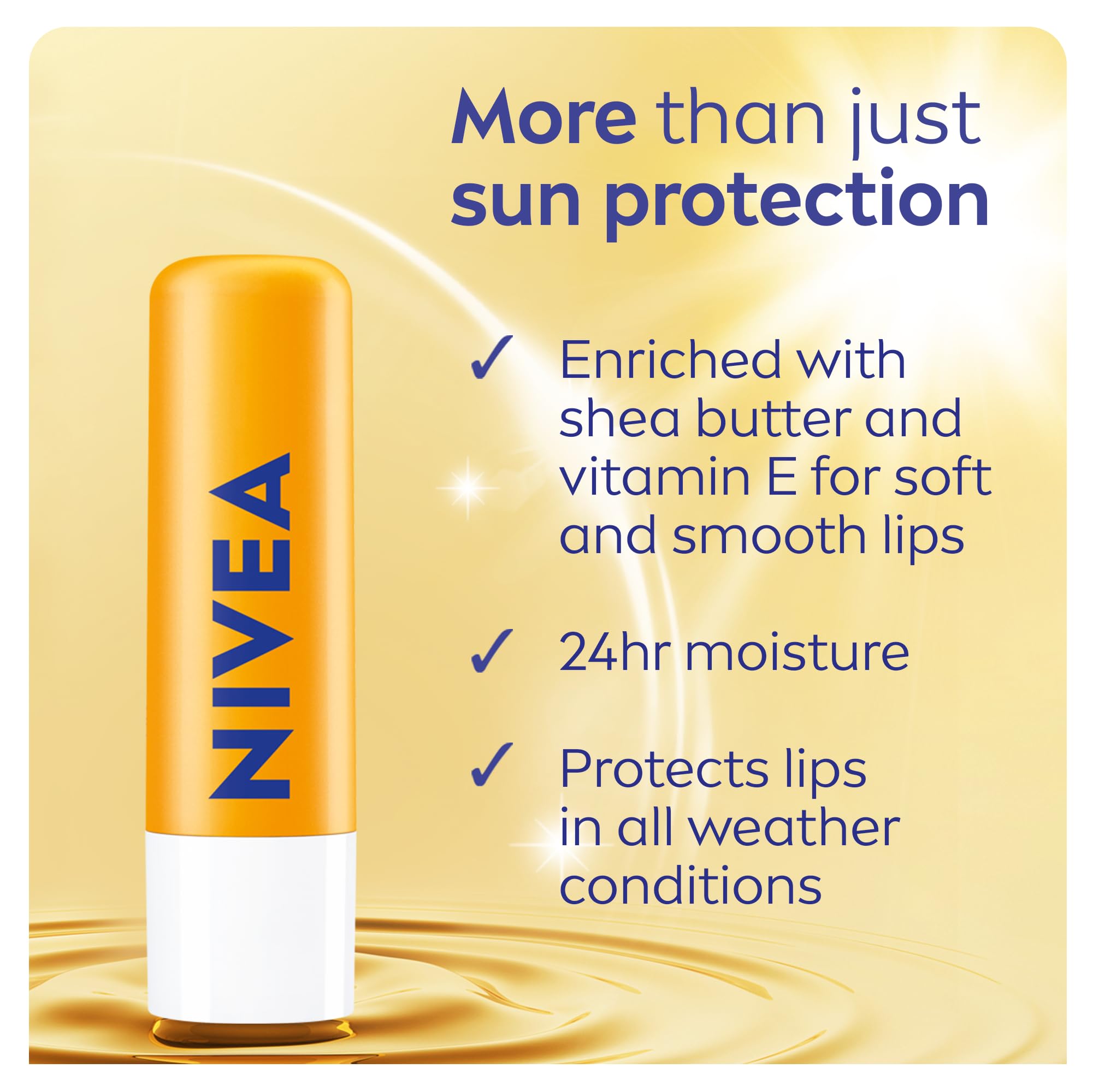 NIVEA Balsamo labial SPF30 aplicación suave y cómoda