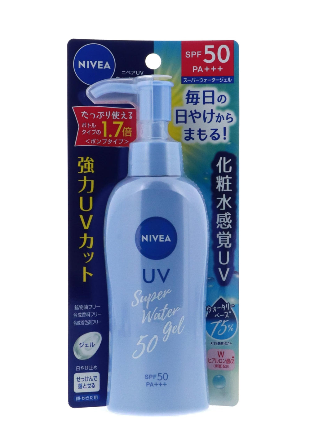 NIVEA Sun Protect Water Gel: textura ligera que se absorbe al instante.